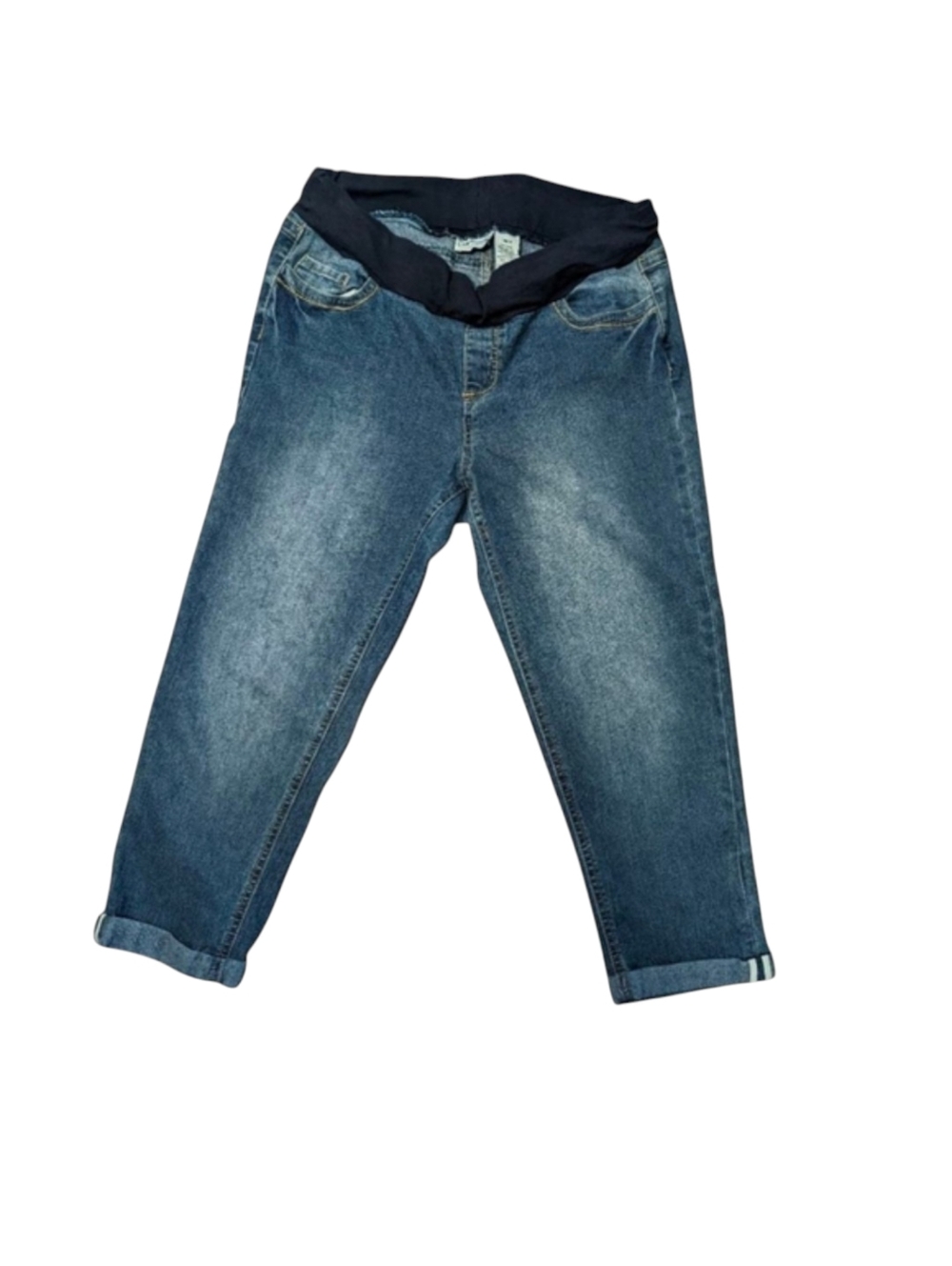Belly By Design Maternity Cropped Jeans Size Large *Flaw